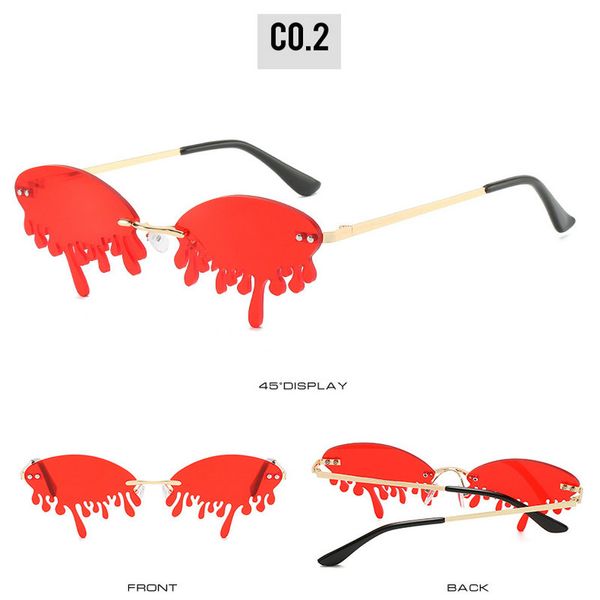 

red stage catwalk tears sunglasses chic rimless candy color crystal tears sunglasses for women new luxury rhinestone tassel party dvj9a ydzz