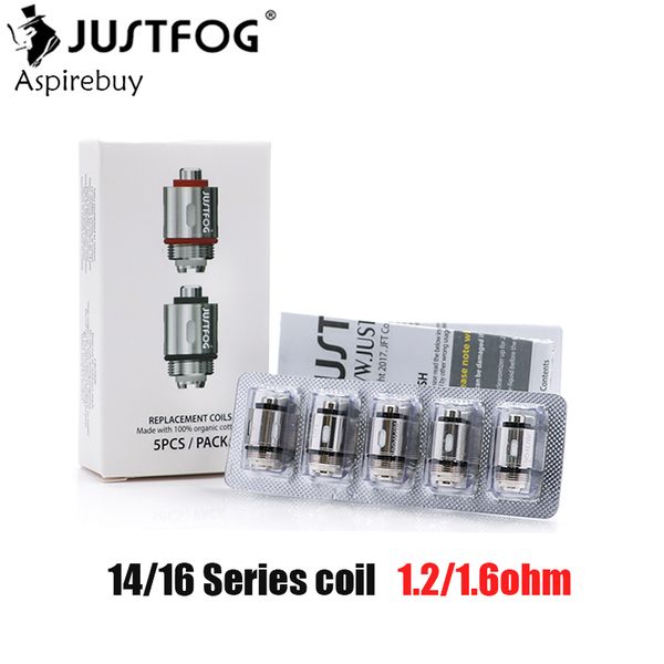 

JUSTFOG Q16 Катушка 1.2oh 1.6ohm C14 Катушка с сердечником для Q16 Q14 P16A P14A Клиромайзер C14 Sub Ohm Tank 100% оригинал