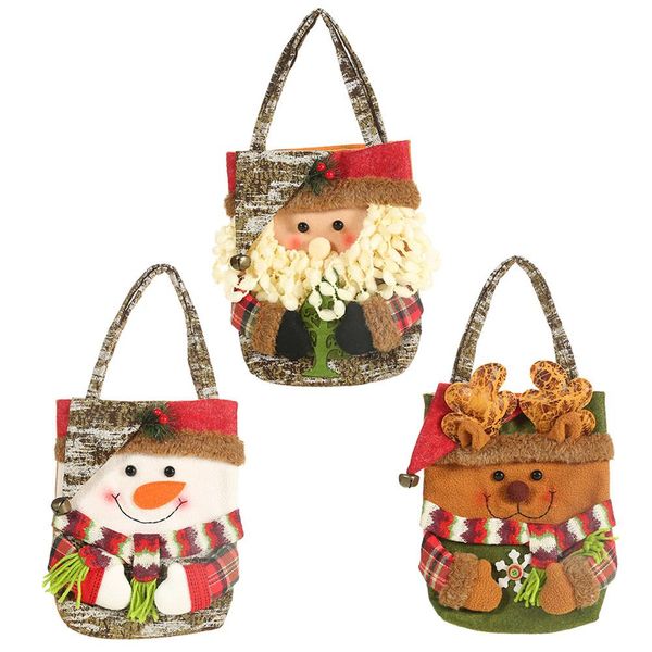 

christmas storage bag santa snowman elk bear candy apple gift bag holiday supplies