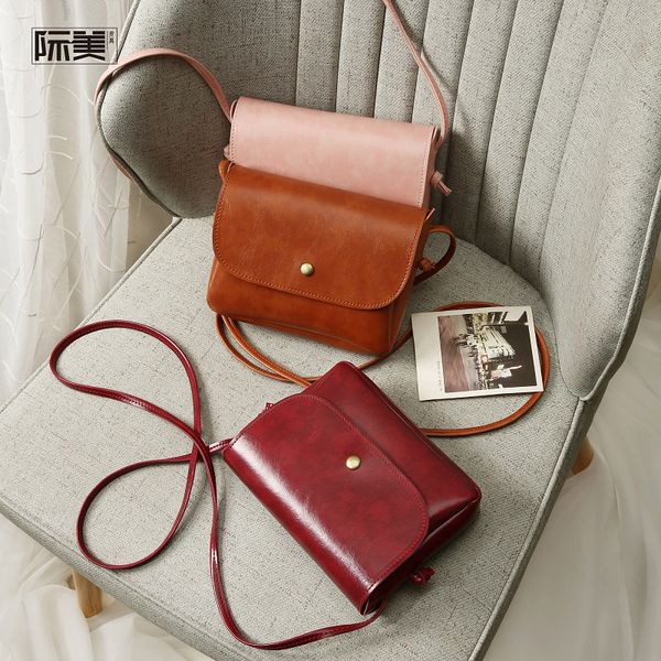 

ougger shoulder bag pu leather crossbody bags for women messenger bag female fashion solid small cross body bags