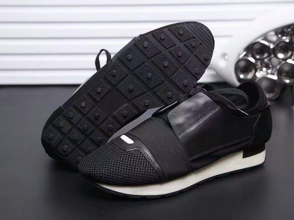 

designer shoes mens luxury shoes 2019 new brand fashion flats runners racer casual shoes womens cs07, Black
