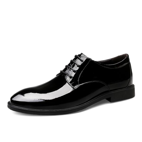 

large size sneakers men new fashion wild casual shoes soft comfort light breathable dress shoes two layers leather, Black