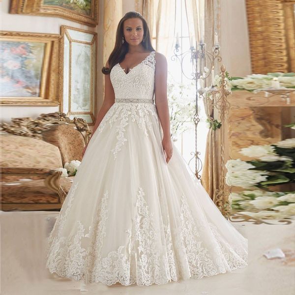 

modest african a line wedding dresses 2020 v neck sweep train vintage plus size bridal gowns plus size vestido de noiva, White
