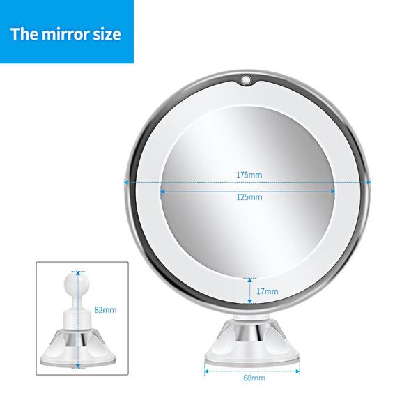 

compact mirrors women makeup vanity mirror with 10x lights led light