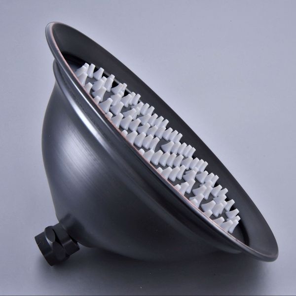 

bathroom accessory 8 inch black oil rubbed brass water saving round shape rain shower head bathroom fitting ash248