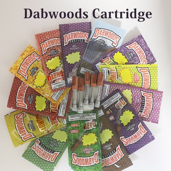 

Пустой Dabwoods Vape Pen Картриджи Natural Wood Tip Ceramic Coil Тележки 510 Thread / 0,8 мл 1,0 мл EMPTY Одноразовые картриджи Упаковка