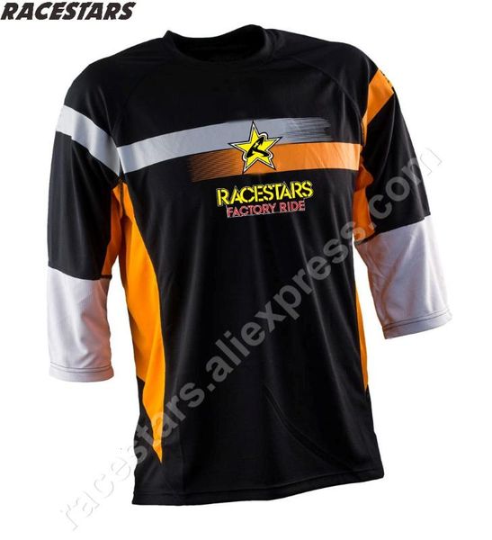 

racestars мужская трассы велоспорта горный велосипед mtb t-shirts off дороги dh мотоцикл одежда мотокросс спортивная одежда mx, Black;red