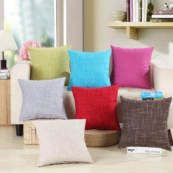 

solid sofa waist cushion cover 30x50/40x40/45x45/40x60/50x50/55x55/60x60cm r decorative throw pillow case for car home