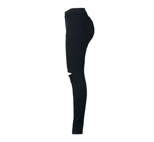 

jeans women trousers skinny-pants high-waist elastic slim new-fashion dm001, Blue
