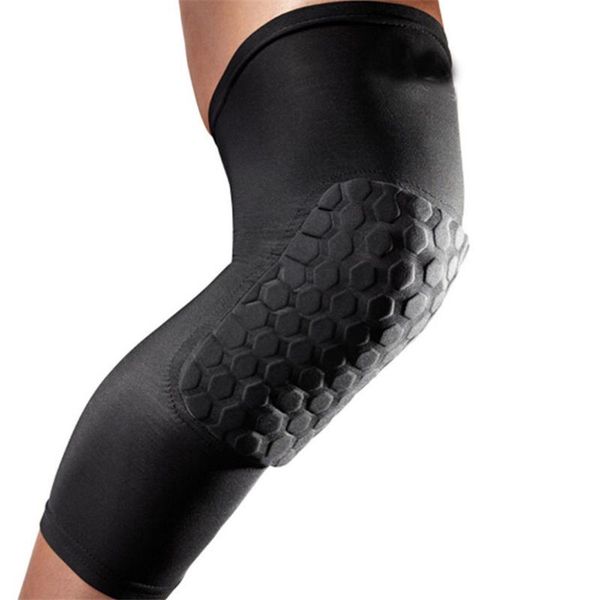 

elbow & knee pads protective support elastic gym sport men absorb sweat sports basketball arm sleeve brace, Black;gray