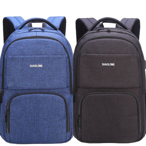 

men's business computer backpack leisurestudent schoolbag men's multifunctional 15.6-inch backpack computer bag