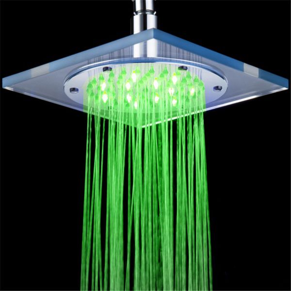

hydraulic led shower head 3 color changing colorful bathroom shower head