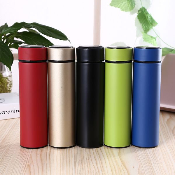 

новые нержавеющей стали бутылки с водой стакан с изолированной вакуумной чашкой воды кружка для тонких прямых офисных автомобилей 500 мл под