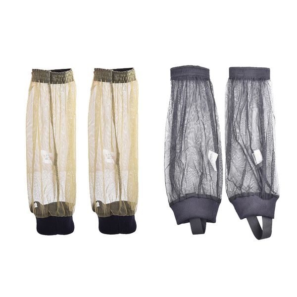 

2 pairs foot leg cover mesh anti- fishing camping outdoor
