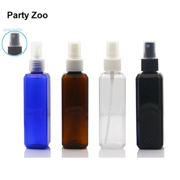 

100 мл ПЭТ прямоугольник спрей бутылка с тонкой распылитель топ портативный квадратный путешествия дезинфицирующее средство для рук бутылки оптом