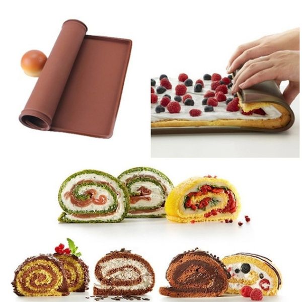 

non-stick leakproof silicone mat for cake dough making oven baking