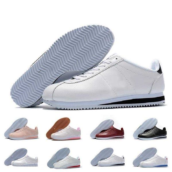 

new brands casual shoes men and women cortez shoes leisure shells shoes leather fashion outdoor sneakers size us5.5-10, White;red