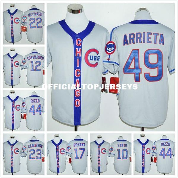 

17 kris bryant 44 anthony rizzo 49 arrieta jerseys, Black;blue