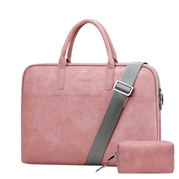 

lapbag pu waterproof scratch-resistant briefcase shoulder portable bag shoulder laptop