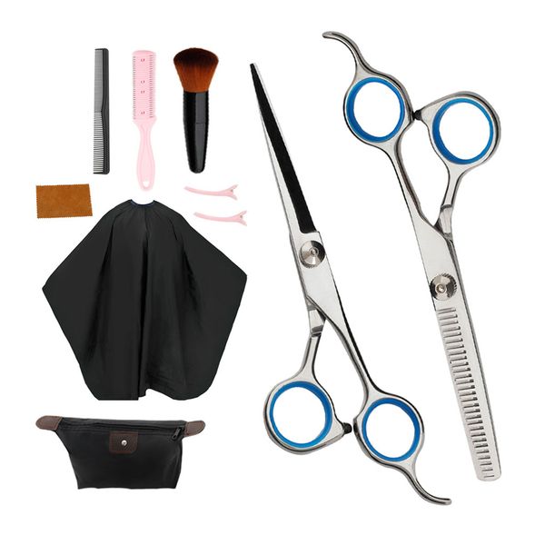 

professional hairdressing scissors brush hair cutting capes cloth shears set