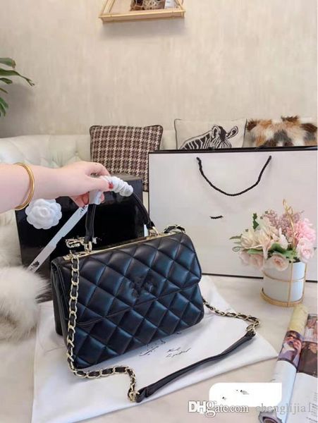 

роскошные сумки посыльного vintage натуральной кожи сумки женщины 2020 новой цепь наклонных плеч ковшовых сумочки woman lambskin линг