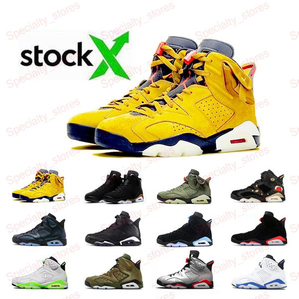 

2020 men travis scotts yellow 6 6s basketball shoes mens dmp oregen black cat new bred designer trainers unc sneakers us 7-13