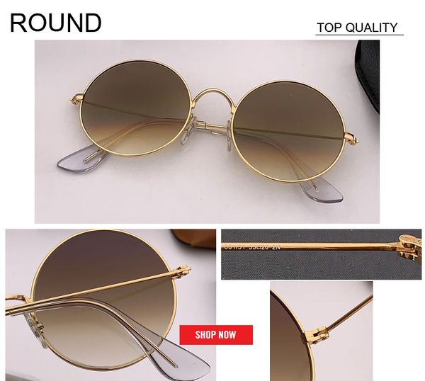 

2019 evolve mirror sunglasses retro de round pink brand designer sun women for women alloy glasses sol oculos bronze female 3592 gafas pgmn