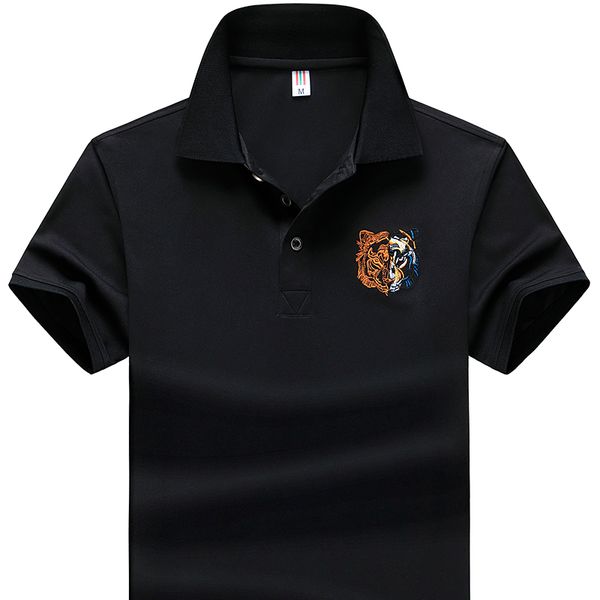 

рубашки мужской высокого качества мода вышивки мужской летний бизнес случайно с короткими рукавами размера рубашки бренда m ~ 4xl, White;black