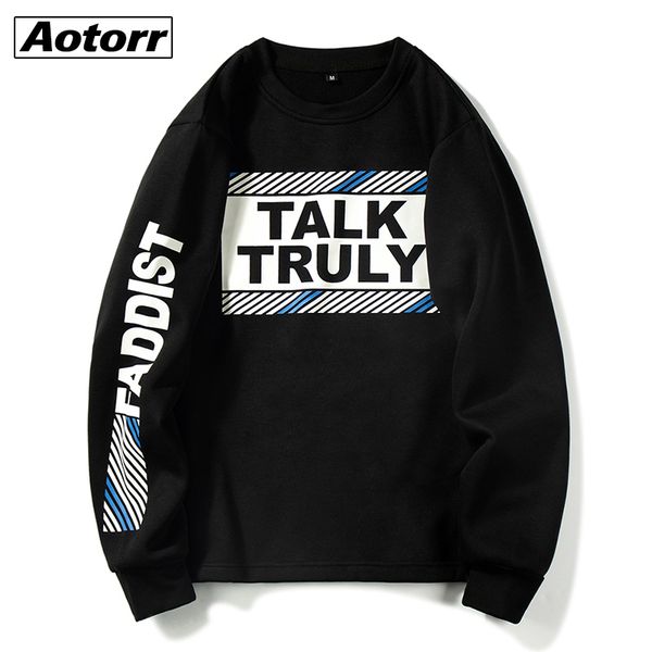 

fashion brand fleece men sweatshirt hoodies 2020 spring winter casual loose hip hop fashoin pullover male streetwear, Black