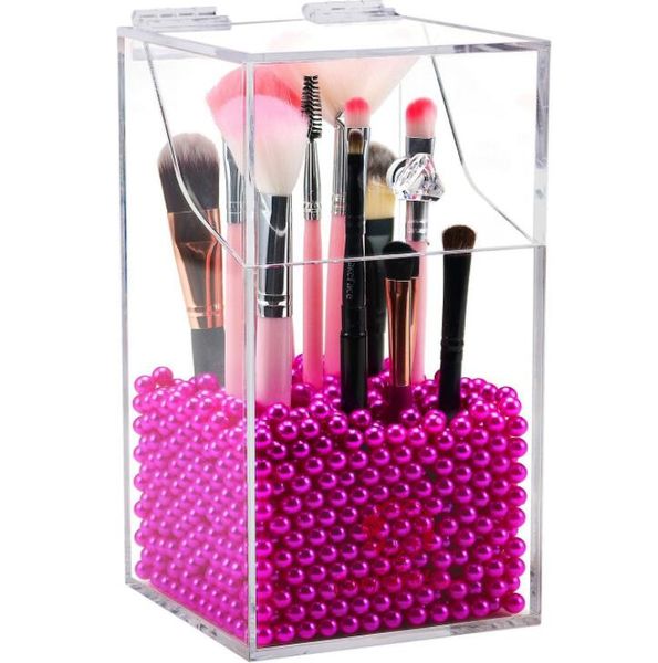 

Epack new arrival pla tic makeup bru h holder du tproof torage box makeup organizer rangement pencil holder lip tick organizer