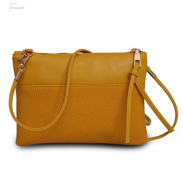 

womens bag ladies brand leather crossbody shoulder bags women messenger bags bolsa feminina sac womens bags lucky black