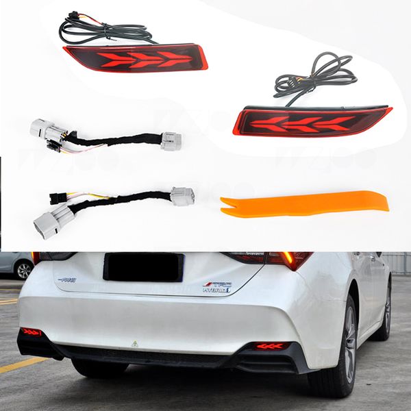 

car stying 2018-2020 fortoyota avalon led tail lamp rear lamp + turn signal+brake lamp+rear bumper fog lights through lights