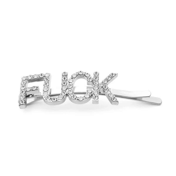 2019 Word Letter Hair Clips Rhinestones Hair Barrettes Crystal