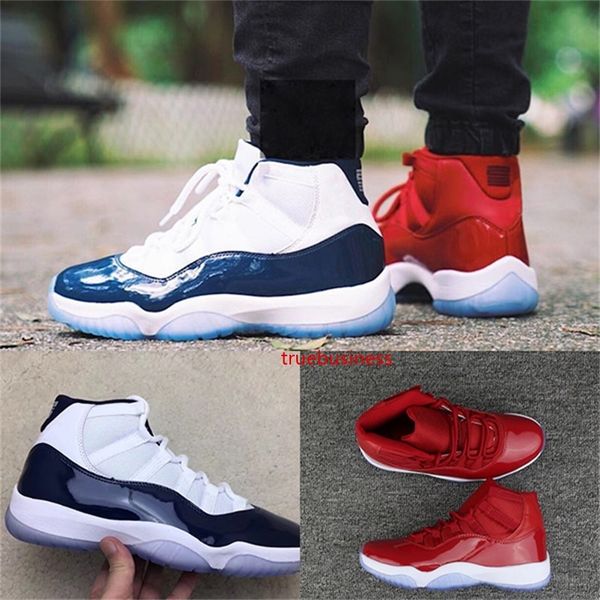 

новый центр red 11 чикаго полночь navy win like 82 unc space jam мужчины баскетбол обувь 11s спортивная обувь кроссовки