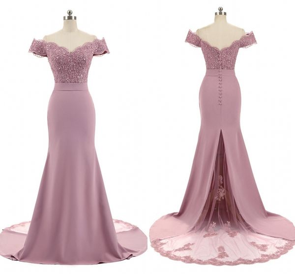 

bean pink evening dress abendkleider 2019 elegant sweetheart mermaid prom dress satin with appliques prom dresses long robe de soiree, Black
