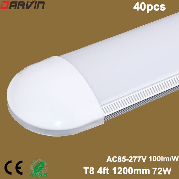 

новый style.4ft 1200мм светодиодная трубчатая лампа 72w светодиодные энергосберегающий круглый cap 4 привело полосы ac85-265v люминесцентные