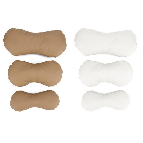 

3pcs/set leather u-shaped pillow p props newborn basket filler cushion