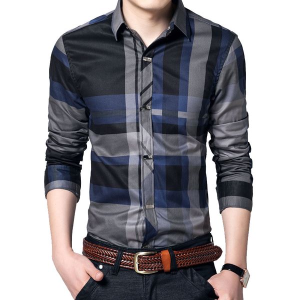 

mountainskin striped men's shirts 4xl 100% cotton business men shirts long sleeve brand casual men's clothing slim fit, White;black