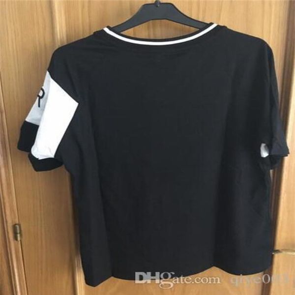 

20ss luxury europe paris embroidery contrast patchwork t-shirt fashion mens designer t shirt gìvênchy g men clothes cotton tee, White