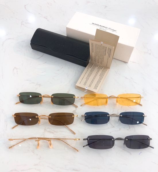 

oliver people ov1243 brand designer round metal sunglasses men women steampunk fashion glasses retro vintage sun glasses, White;black