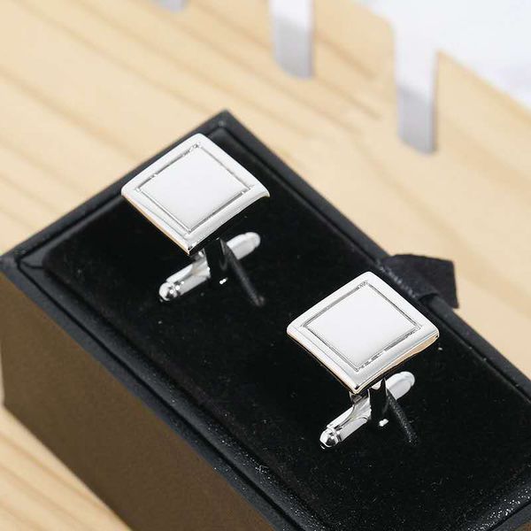 

brand all copper covered square silver cufflinks french shirt cufflinks men's brand accessories jewelry, Silver;golden