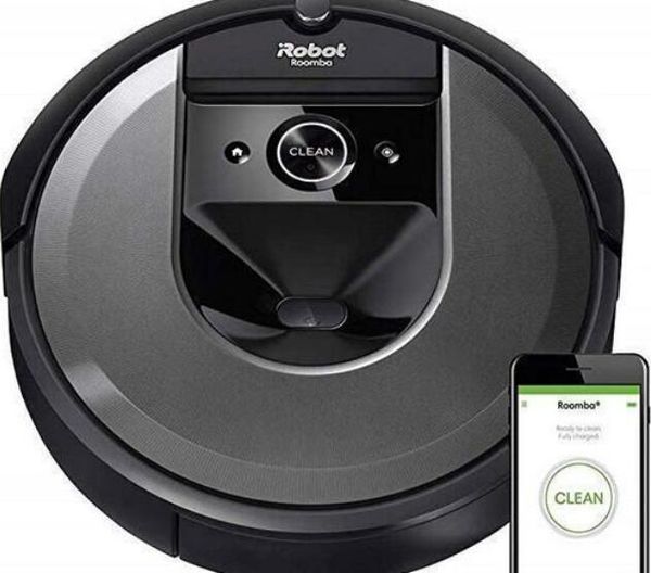

Irobotroomba i7 wi fi connected robot vacuum 7150 work with alexa ideal for pet hair carpet hard floor outlet