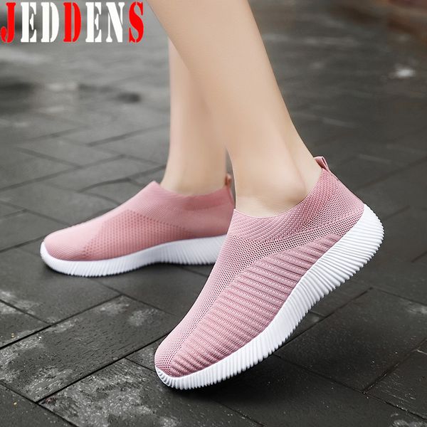 

big size women's sport shoes slip-on women's sneakers sock sport shoes women mesh running shoe women outdoor sports footwear q32