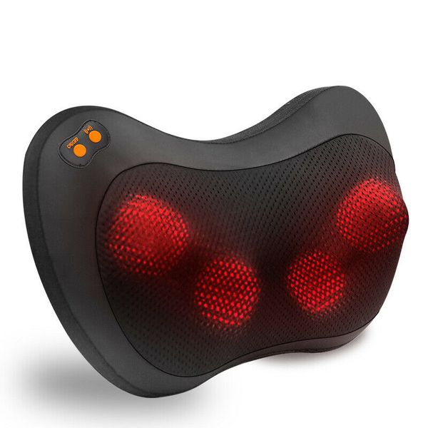 

electric massage pillow back & neck & shoulder massager with heat car/home use