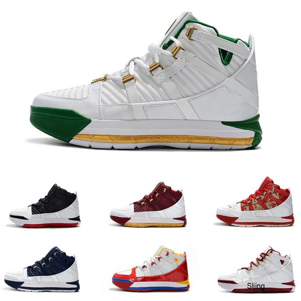 

2020 svsm james 3 iii og navy home superman christ the king men's basketball shoes basketball sport sneaker size 7-12