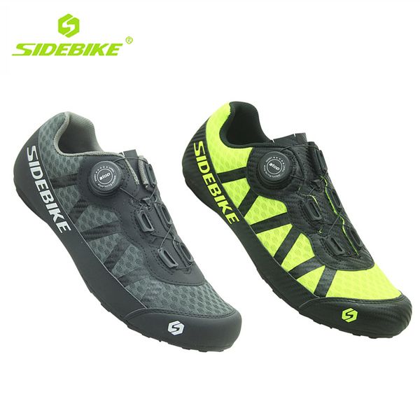 

sidebike cycling casual shoes new professional outdoor sports comfortable lightweight breathable wear sports casual lock shoes, Black