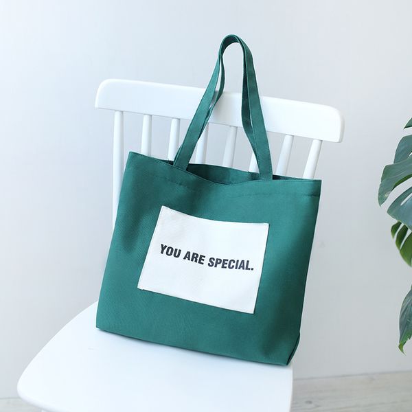 

canvas women shoulder bag korean literature printed cotton cloth casual tote bag large eco shopping bags ladies hand bags beach