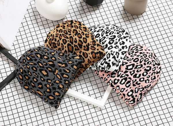 

взрослых женщины мужчина leopard шапочка зима leopard крючок hat вязание hat cap warm hijib cap вводных ф gorros mujer invierno шляпа, Blue;gray
