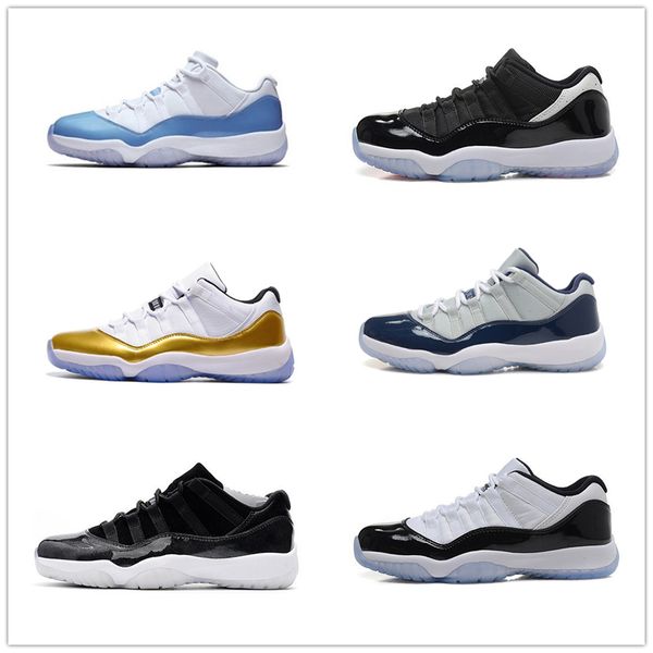 

2019 11 mens 11s basketball shoes new concord 45 platinum tint space jam gym red win like 96 xi designer sneakers men sport shoes zz004