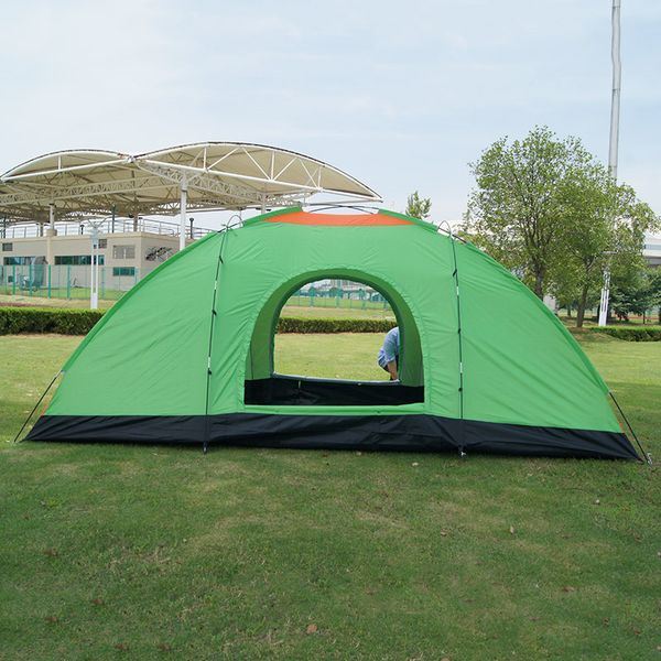 

double door need to build 10 people tent outdoor sports mountain ultra large capacity tent adventure picnic wholesale